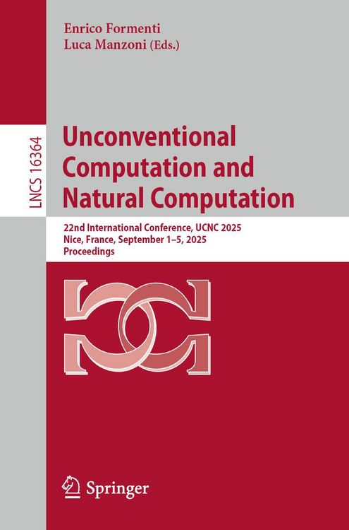 Produktbild: Unconventional Computation and Natural Computation