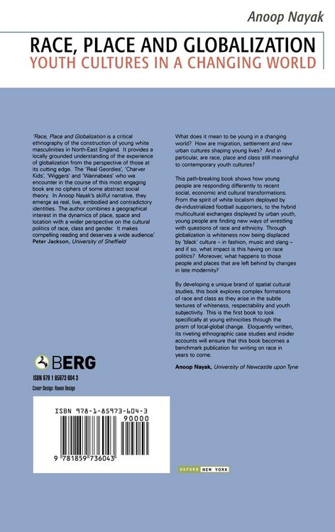 Produktbild: Race, Place and Globalization