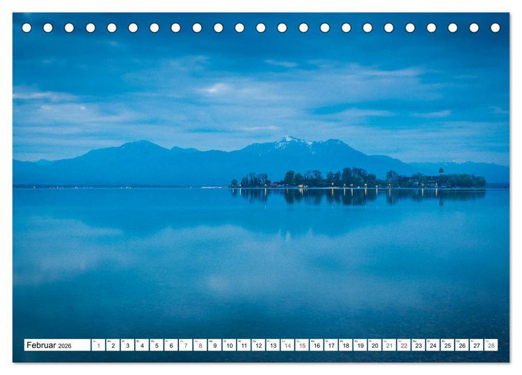 Produktbild: Der Chiemsee - Ansichten zum Tr&auml;umen (Tischkalender 2026 DIN A5 quer), CALVENDO Monatskalender