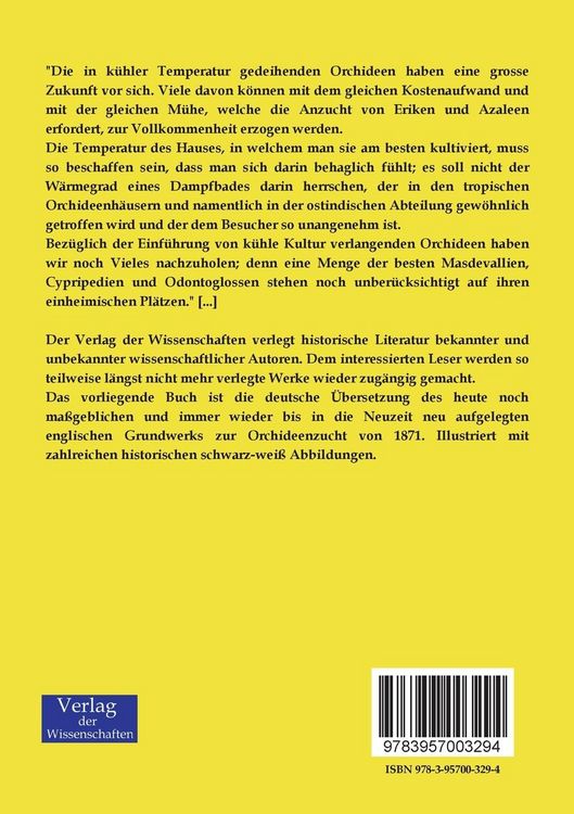 Produktbild: Die Orchideen des temperierten und kalten Hauses
