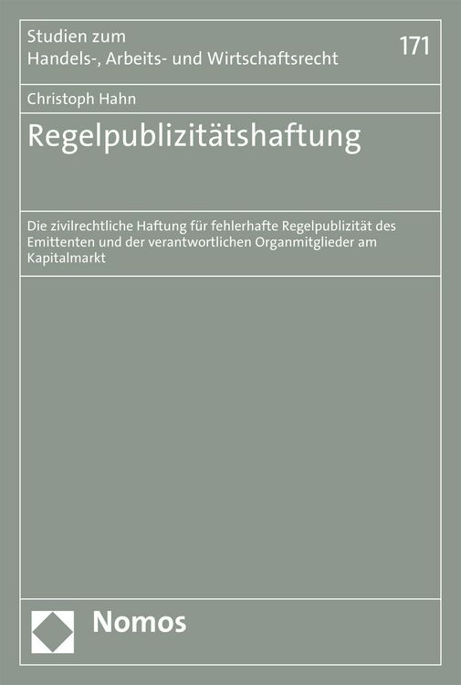 Produktbild: Regelpublizit&auml;tshaftung