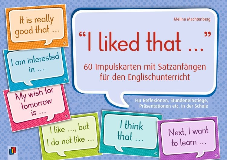 Produktbild: "I liked that..." 60 Impulskarten mit Satzanf&auml;ngen f&uuml;r den Englischunterricht