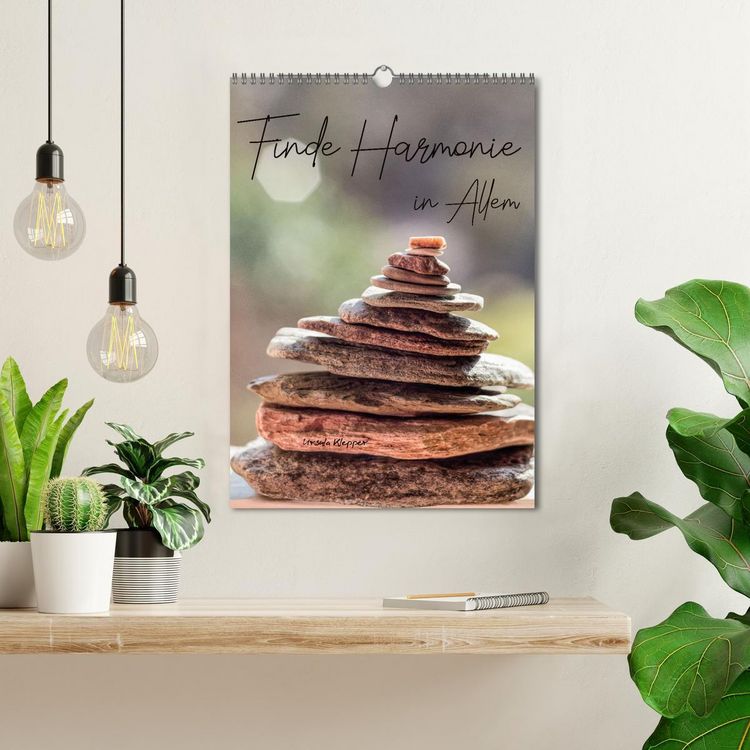 Produktbild: Finde Harmonie in Allem (Wandkalender 2026 DIN A3 hoch), CALVENDO Monatskalender