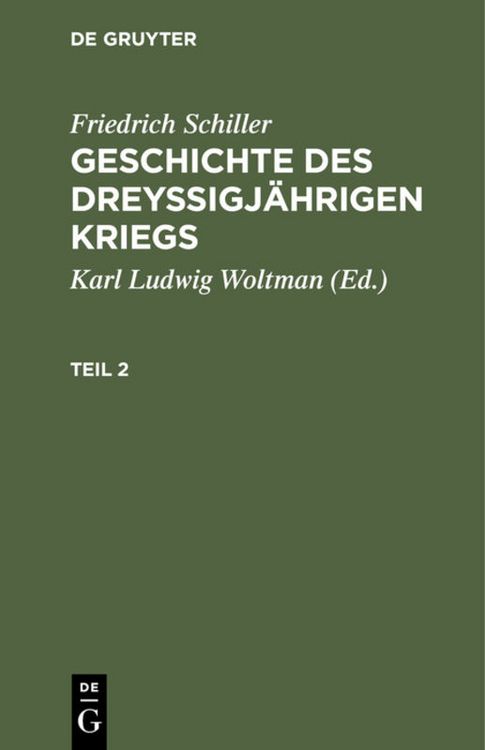 Produktbild: Geschichte des drey&szlig;igj&auml;hrigen Kriegs. Teil 2