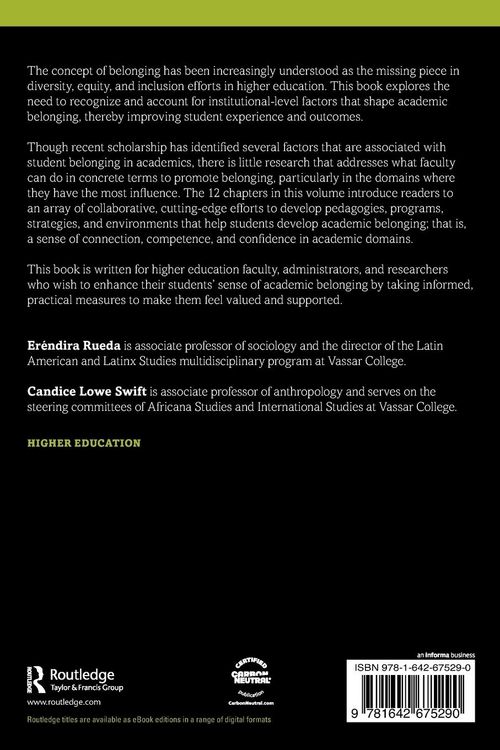 Produktbild: Academic Belonging in Higher Education