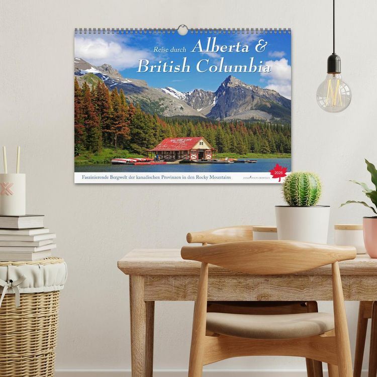 Produktbild: Reise durch Alberta und British Columbia (Wandkalender 2026 DIN A3 quer), CALVENDO Monatskalender