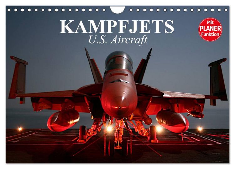 Produktbild: Kampfjets. U.S. Aircraft (Wandkalender 2026 DIN A4 quer), CALVENDO Monatskalender