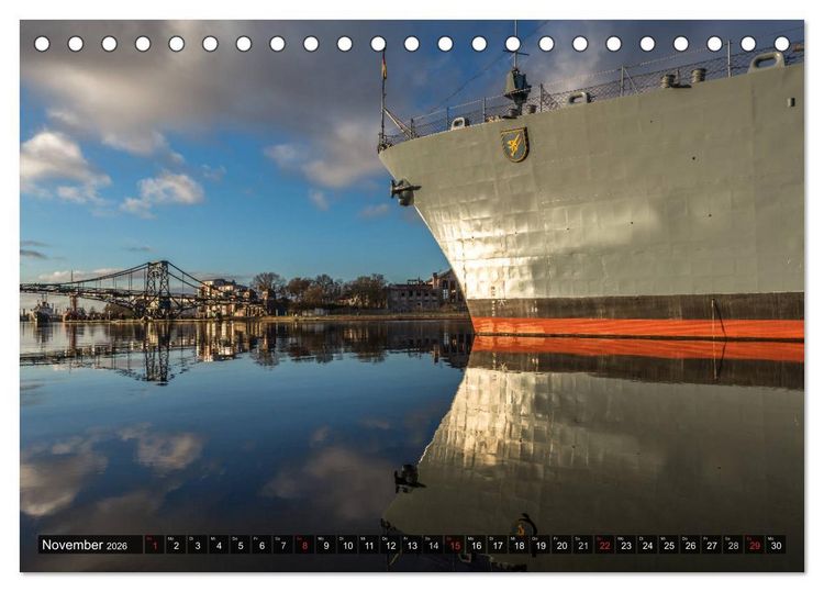 Produktbild: Wilhelmshaven maritim (Tischkalender 2026 DIN A5 quer), CALVENDO Monatskalender