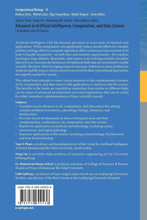 Produktbild: Advances in Artificial Intelligence, Computation, and Data Science