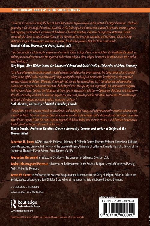 Produktbild: The Emergence and Evolution of Religion