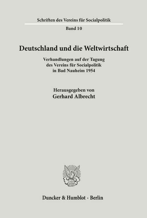 Produktbild: Deutschland und die Weltwirtschaft.