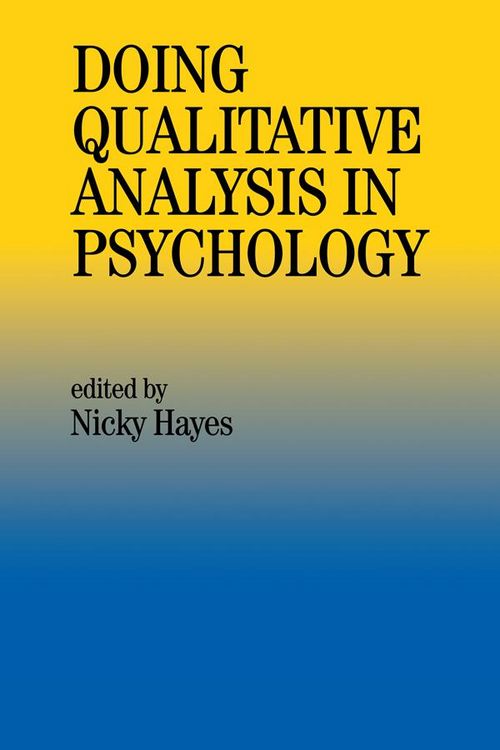 Produktbild: Doing Qualitative Analysis In Psychology
