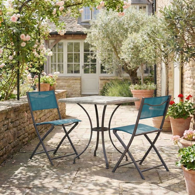 Produktbild: 2-tlg. Gartenstuhl Balkonstuhl Klappstuhl Sumila