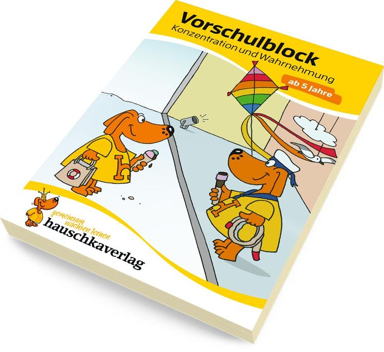 Produktbild: Vorschulblock ab 5 Jahre für Junge und Mädchen - Konzentration und Wahrnehmung