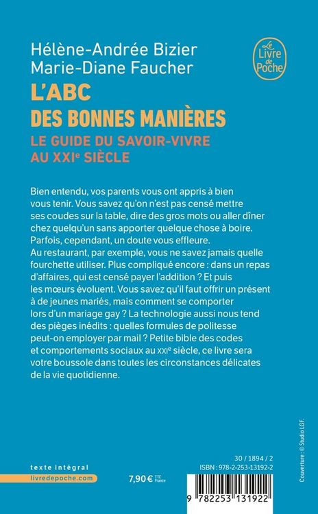 Produktbild: L'abc des bonnes mani&egrave;res : le guide du savoir-vivre au XXIe si&egrave;cle