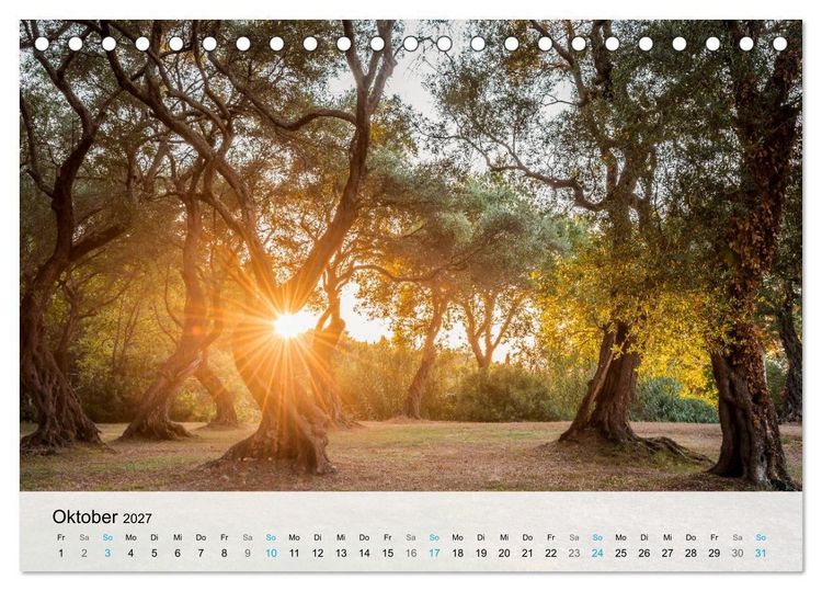 Produktbild: Insel Korfu - Trauminsel im Ionischen Meer (Tischkalender 2027 DIN A5 quer), CALVENDO Monatskalender