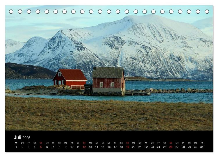 Produktbild: Wintertraum Nordnorwegen (Tischkalender 2026 DIN A5 quer), CALVENDO Monatskalender