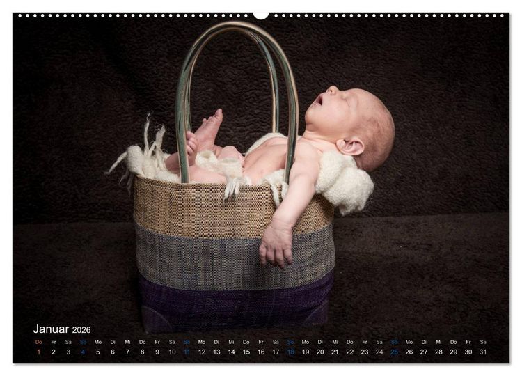 Produktbild: Baby - s&uuml;&szlig;e Tr&auml;ume (Wandkalender 2026 DIN A2 quer), CALVENDO Monatskalender
