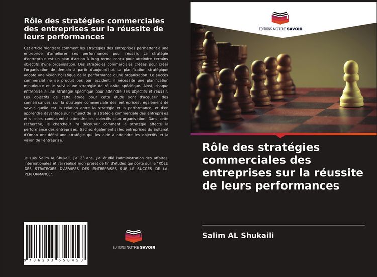 Produktbild: R&ocirc;le des strat&eacute;gies commerciales des entreprises sur la r&eacute;ussite de leurs performances