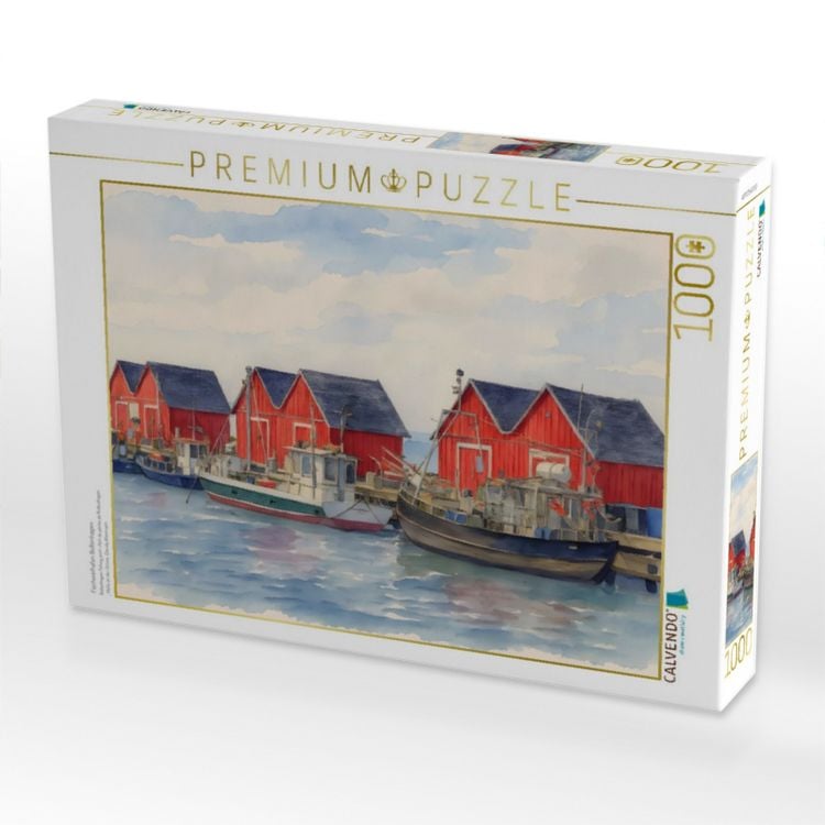 Produktbild: CALVENDO Puzzle Fischereihafen Boltenhagen | 1000 Teile Lege-Gr&ouml;&szlig;e 64x48cm Foto-Puzzle f&uuml;r gl&uuml;ckliche Stunden