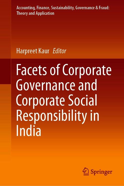 Produktbild: Facets of Corporate Governance and Corporate Social Responsibility in India