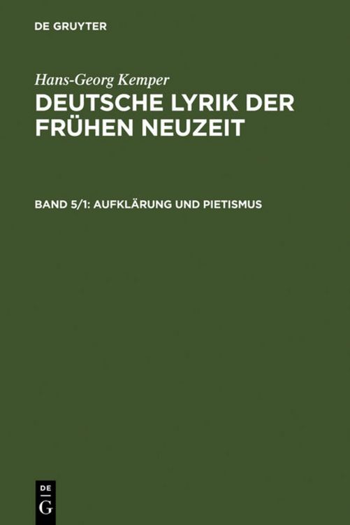 Produktbild: Aufkl&auml;rung und Pietismus