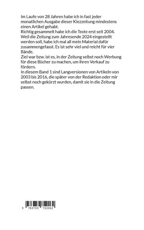 Produktbild: Rolf G&auml;nsrichs Prenzlberger Ansichten - 1. Nachschlag
