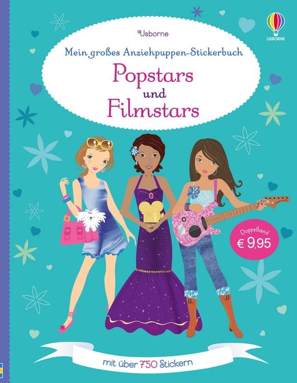 Produktbild: Mein gro&szlig;es Anziehpuppen-Stickerbuch: Popstars und Filmstars