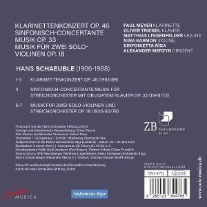 Produktbild: Schaeuble: Klarinettenkonzert