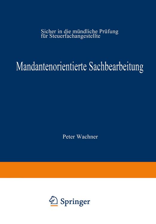 Produktbild: Mandantenorientierte Sachbearbeitung