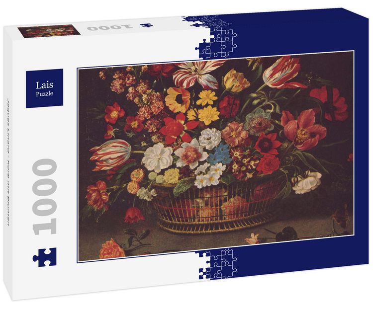 Produktbild: Lais Puzzle Jaques Linard - Korb mit Blumen 1000 Teile