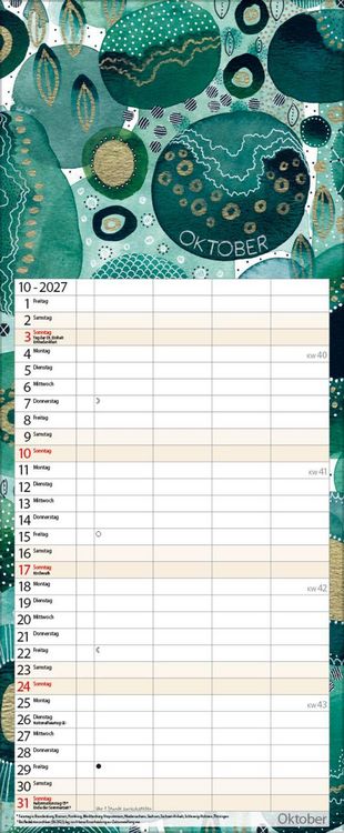 Produktbild: Aquarellplaner 2027