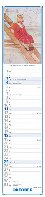 Produktbild: Paulines Küchenplaner 2026 - Streifenplaner - Wandplaner - Küchen-Kalender - 11,3x49,5