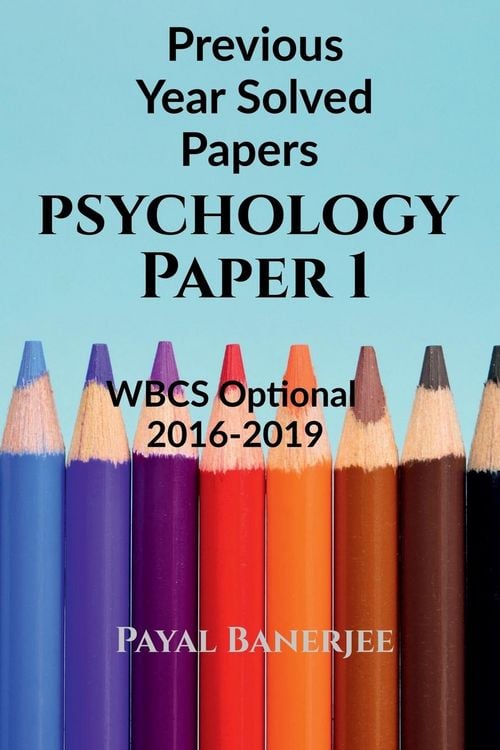 Produktbild: Previous Years Solved Papers-Psychology Paper 1