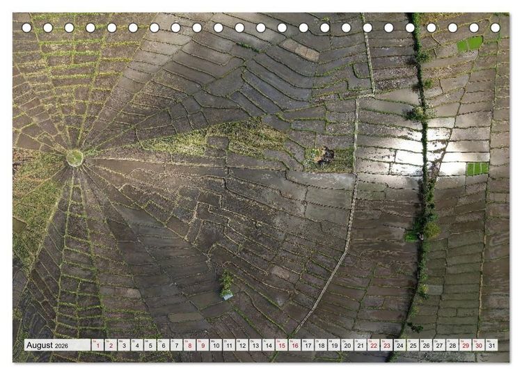Produktbild: Indonesien von oben - spektakul&auml;re Landschaften aus der Vogelperspektive (Tischkalender 2026 DIN A5 quer), CALVENDO Monatskalender