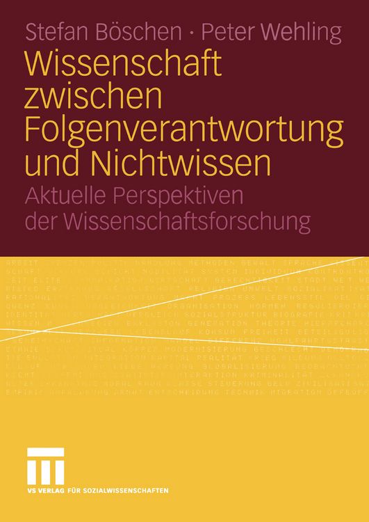 Produktbild: Wissenschaft zwischen Folgenverantwortung und Nichtwissen