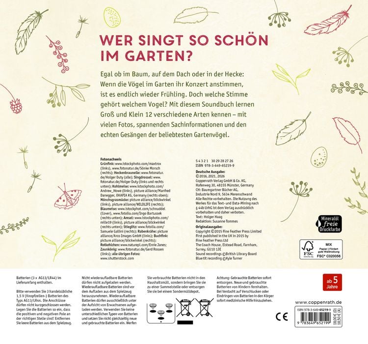 Produktbild: V&ouml;gel in unserem Garten