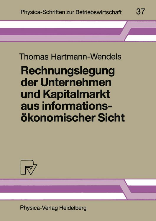 Produktbild: Rechnungslegung der Unternehmen und Kapitalmarkt aus informations&ouml;konomischer Sicht