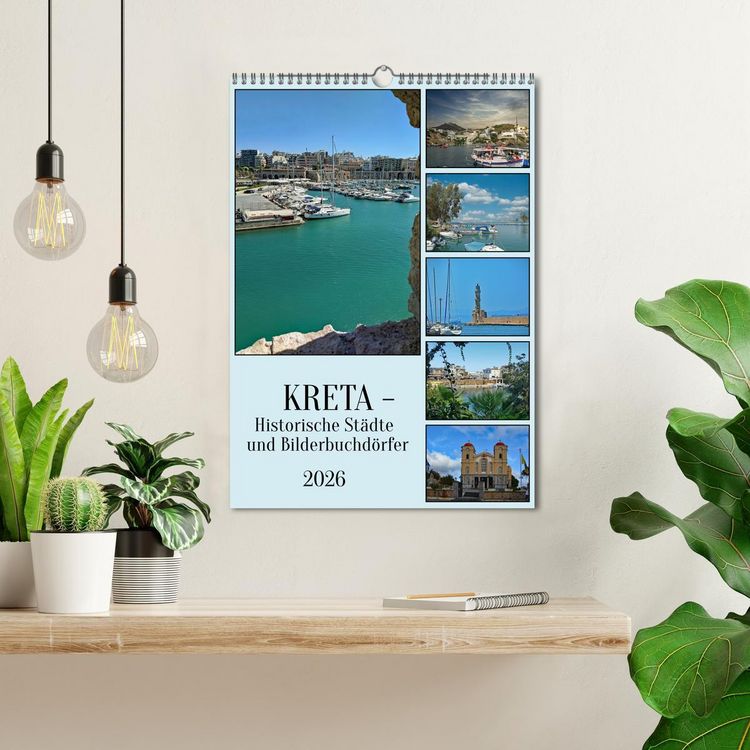 Produktbild: Kreta - Historische St&auml;dte und Bilderbuchd&ouml;rfer (Wandkalender 2026 DIN A3 hoch), CALVENDO Monatskalender