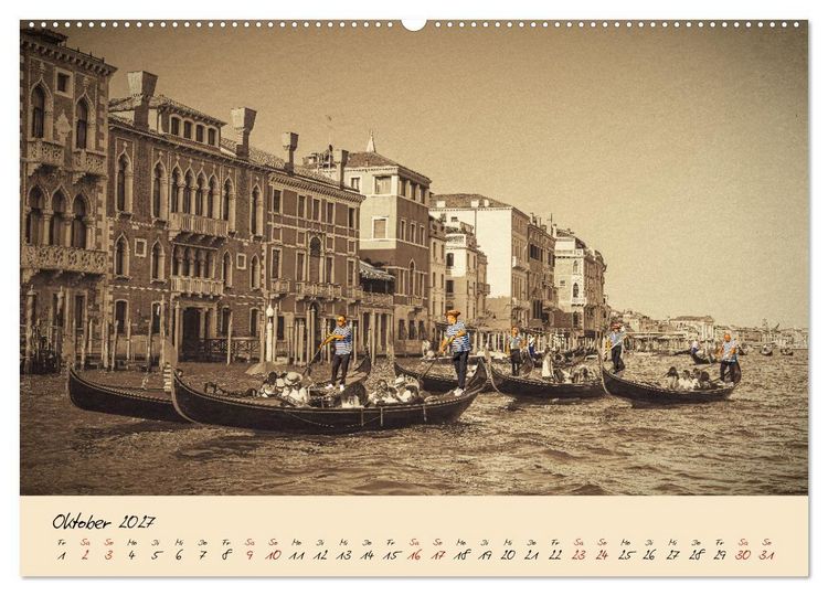 Produktbild: Venedig Seppia e tinta (Wandkalender 2027 DIN A2 quer), CALVENDO Monatskalender