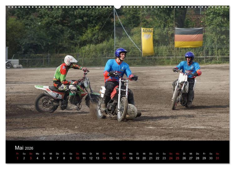 Produktbild: Motorsport: Motoball (hochwertiger Premium Wandkalender 2026 DIN A2 quer), Kunstdruck in Hochglanz