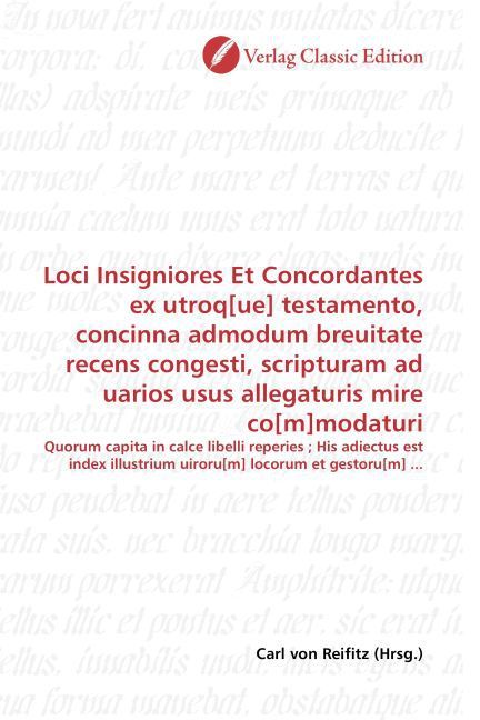 Produktbild: Loci Insigniores Et Concordantes ex utroq[ue] testamento, co