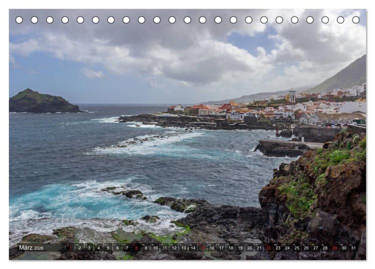 Produktbild: Vulkaninsel im Atlantik, Teneriffa (Tischkalender 2026 DIN A5 quer), CALVENDO Monatskalender