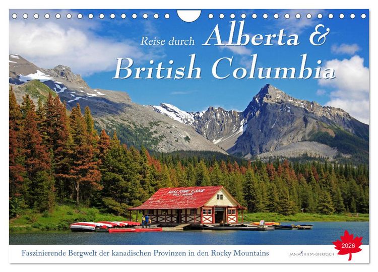 Produktbild: Reise durch Alberta und British Columbia (Wandkalender 2026 DIN A4 quer), CALVENDO Monatskalender