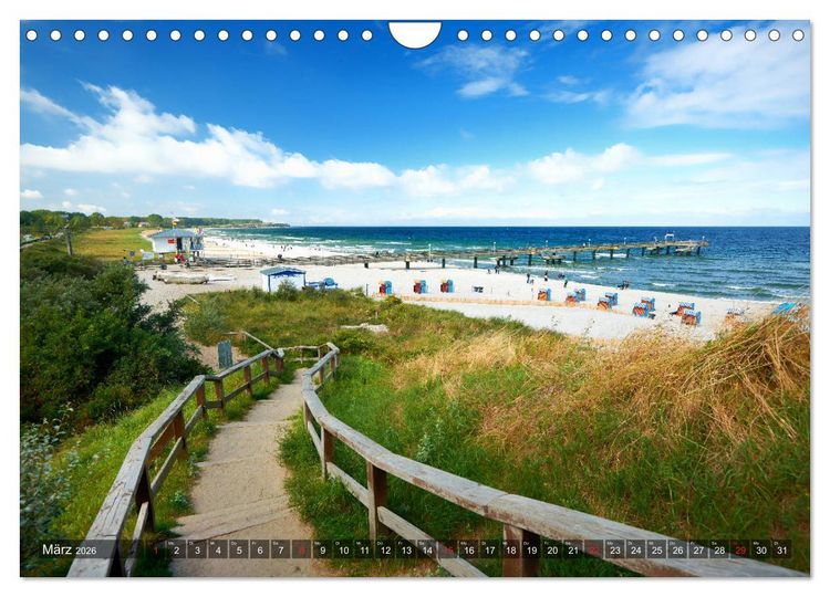 Produktbild: Sch&ouml;ne Ostsee - Impressionen &uuml;bers Jahr (Wandkalender 2026 DIN A4 quer), CALVENDO Monatskalender