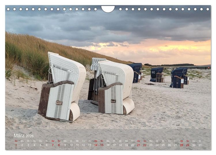 Produktbild: Inseelfeeling - Hiddensee (Wandkalender 2026 DIN A4 quer), CALVENDO Monatskalender