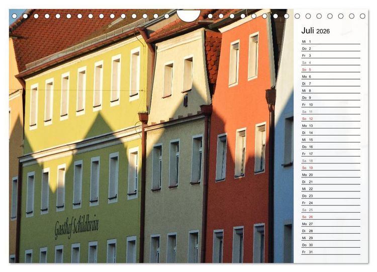 Produktbild: Die Farben von REGENSBURG (Wandkalender 2026 DIN A4 quer), CALVENDO Monatskalender