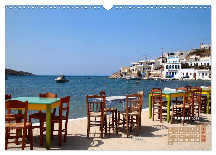 Produktbild: Liebenswertes Griechenland Amorgos und Mykonos (Wandkalender 2026 DIN A3 quer), CALVENDO Monatskalender