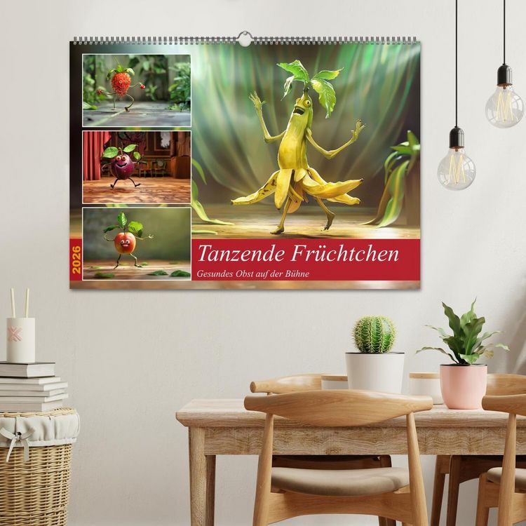 Produktbild: Tanzende Fr&uuml;chtchen (Wandkalender 2026 DIN A2 quer), CALVENDO Monatskalender