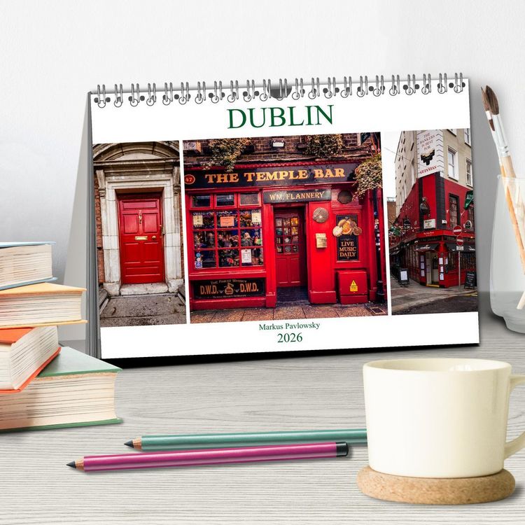 Produktbild: Dublin (Tischkalender 2026 DIN A5 quer), CALVENDO Monatskalender